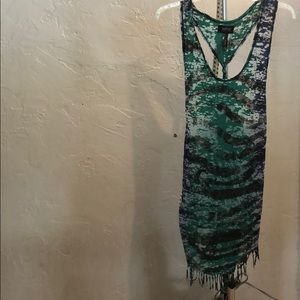 David Buffalo Tank Dress with Fringe